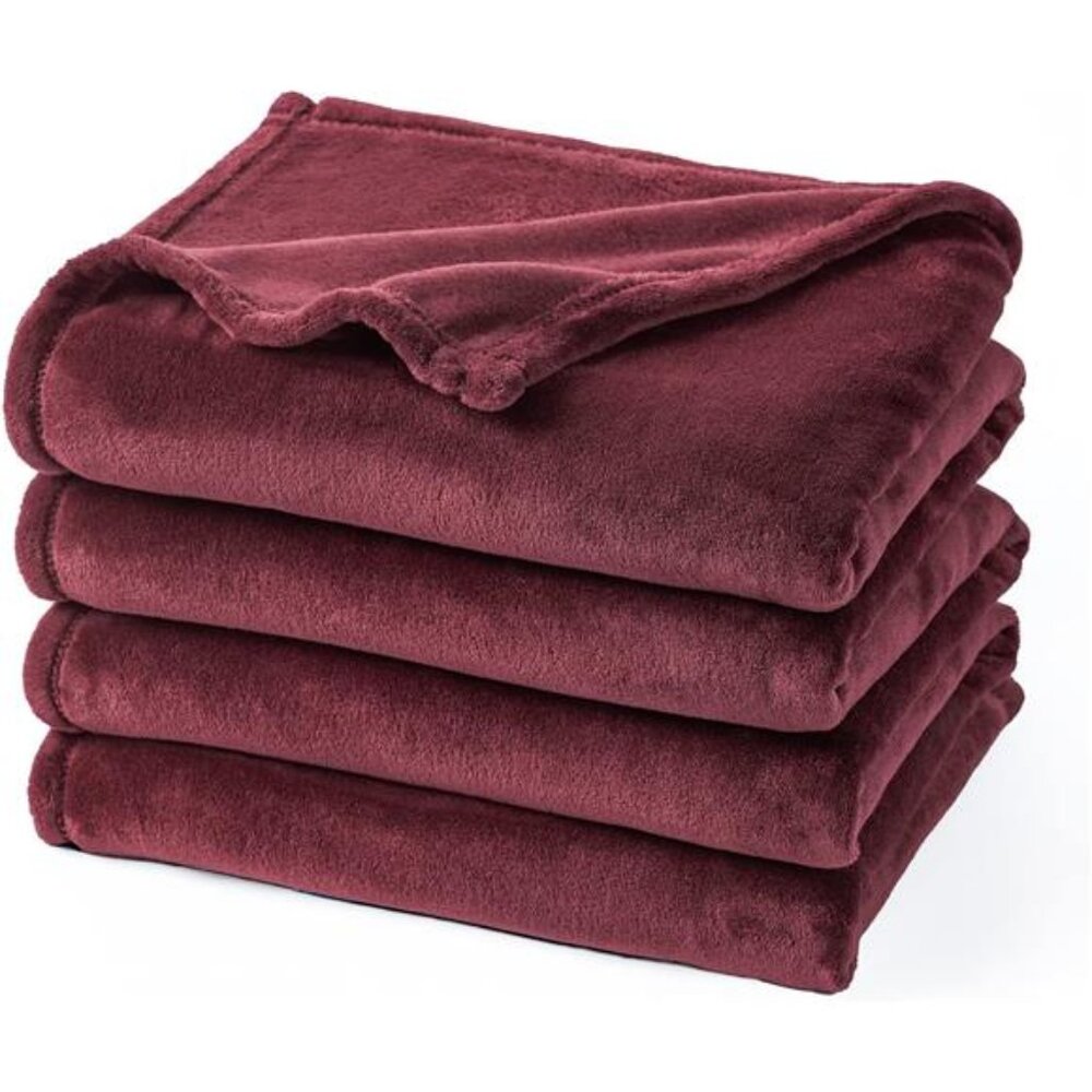Ultra Soft Fleece Blanket King Size, No Shed No Pilling Luxury Plush Cozy